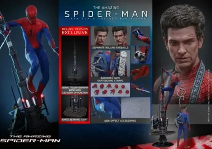 Hot toys Amazing Spiderman versão 2.0 deluxe Special Edition homem aranha Andrew Garfield