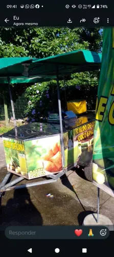 Carrinho de caldo de cana completo 