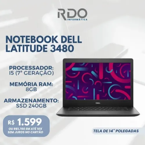 Dell Latitude 3480 | Rápido e Econômico