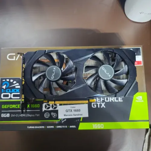 GTX 1660 6GB GALAX 1-Click OC com caixa + garantia + NF