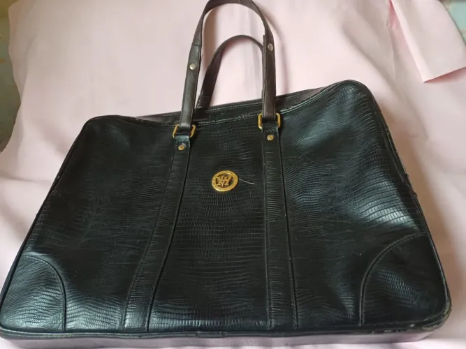 Bolsa de mão em couro - Victor Hugo