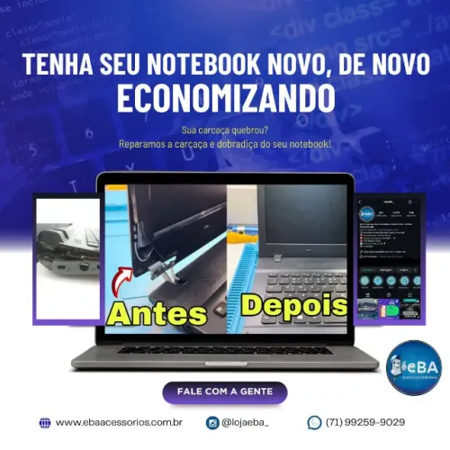 Reparo e Restauração de Carcaça de Notebook