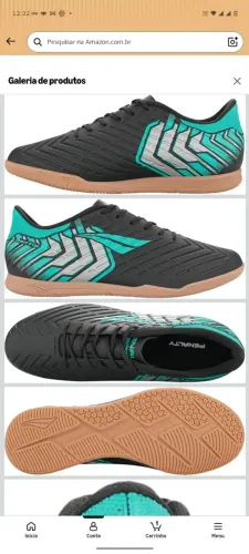Tênis futsal pênalti, n° 37, zerado na caixa. Apenas $100 pra levar.
