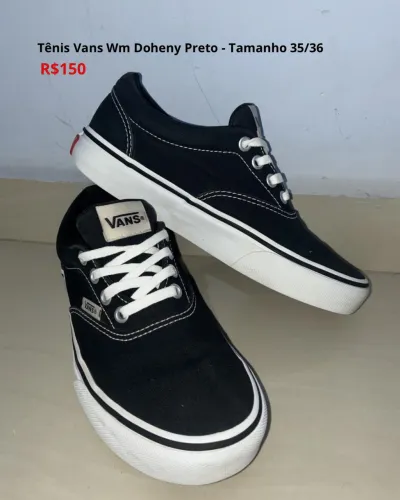 Tênis Vans Wm Doheny Preto - Tamanho 35/36