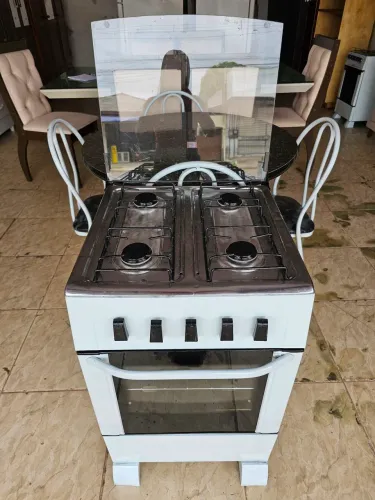 Fogão reformado funcionando perfeitamente 