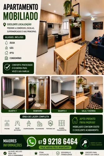 Alugo apartamento mobiliado e decorado