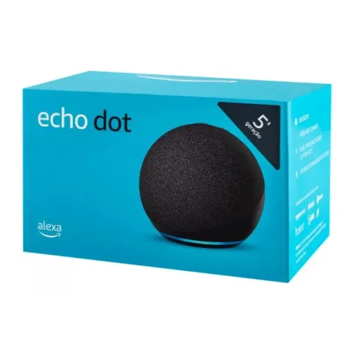 ALEXA AMAZON ECHO DOT 5 PRETO