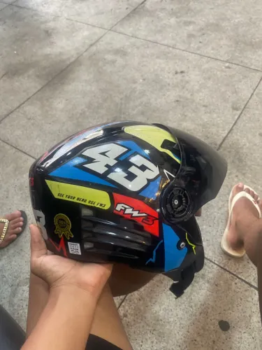 Capacete Fw3 com óculos interno , PREÇO NEGOCIÁVEL