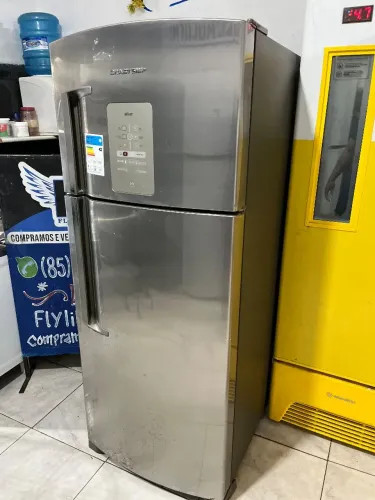 Geladeira inox 