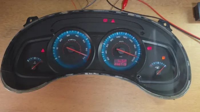Painel De Instrumentos Gm S10 Blazer 2009 A 2011 Fundo Azul