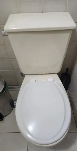 Vaso sanitário e pia Bege