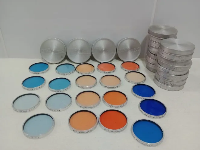 Filtro óptico Harrison matched corretor Disc lote 20 pçs