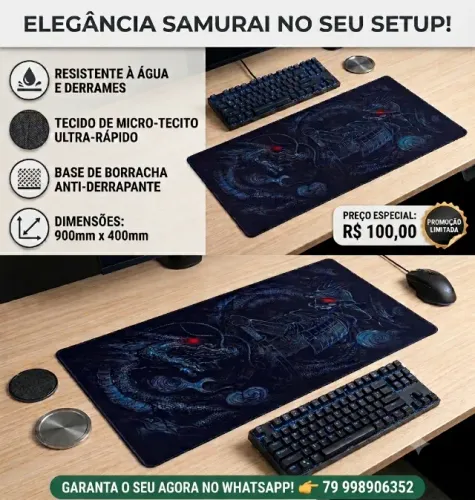 Mousepad Dazz Hybrid Deskmat Kamon Fear Hashira