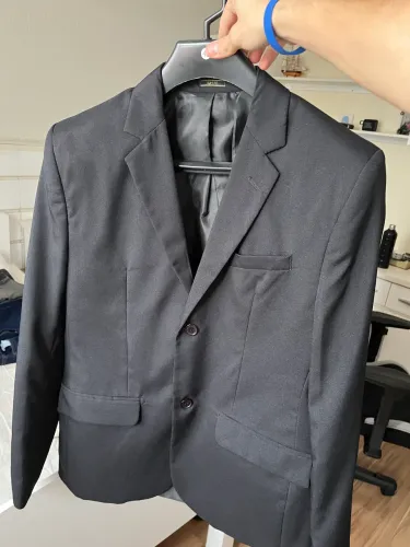 Terno TNG preto 46 Slim Fit Novo