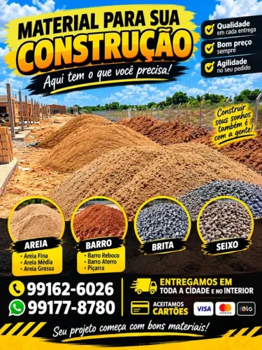 Areia-Barro-Brita-Seixo 