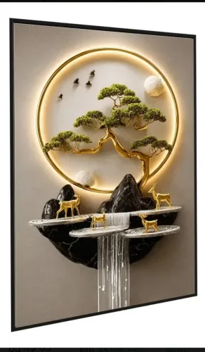 Quadro Decorativo 110x70cm Paisagem Oriental Moderna