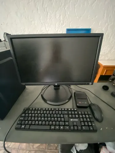 Computador pc completo teclado e mouse