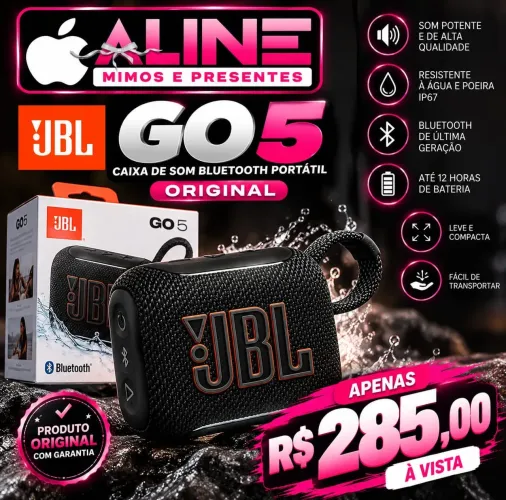 CAIXA DE SOM JBL GO5 PRETA