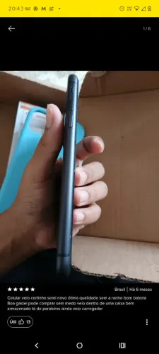 iPhone 11 (64 GB) Preto - Original Sem Trincos (Garantia)