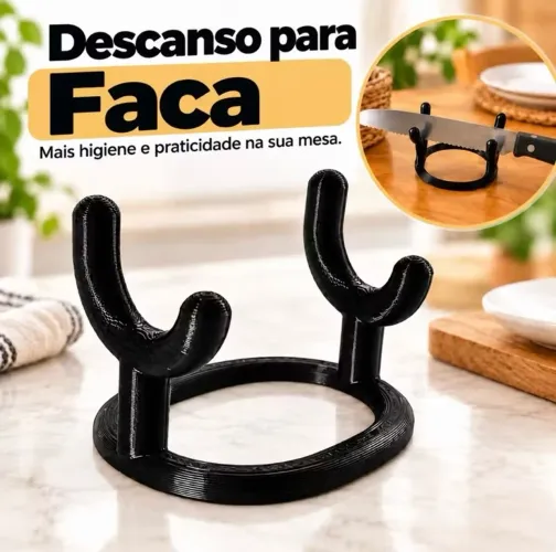 Descanso para Faca de Mesa - Suporte Prático para Cozinha