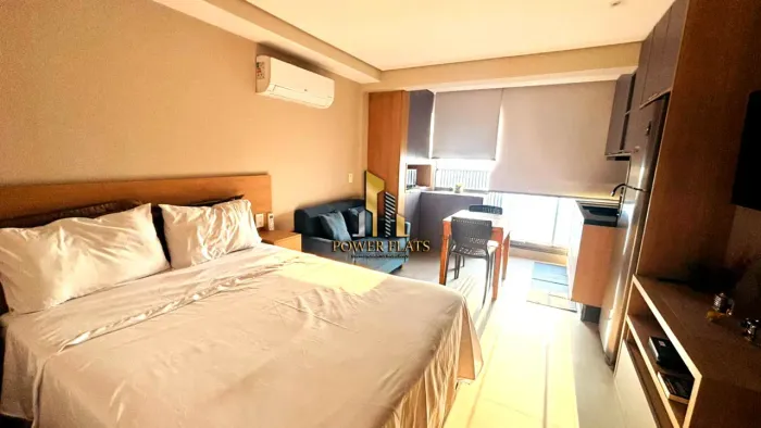 Flat para locação em Santo Amaro | 25m² | 1 dormitório | 1 vaga | Valor negociável