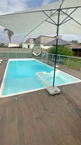 Piscina de fibra instalada 9 x 4
