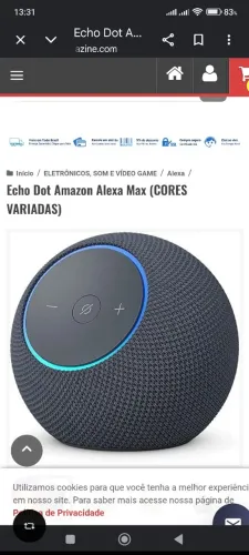 Produtos de som Alexa max 