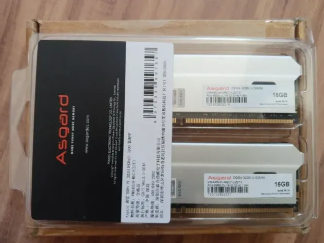 32GB ( 2x16GB ) DDR4 3200MHz Asgard Memória Ram (Não 1x 16gb 4x 8gb)