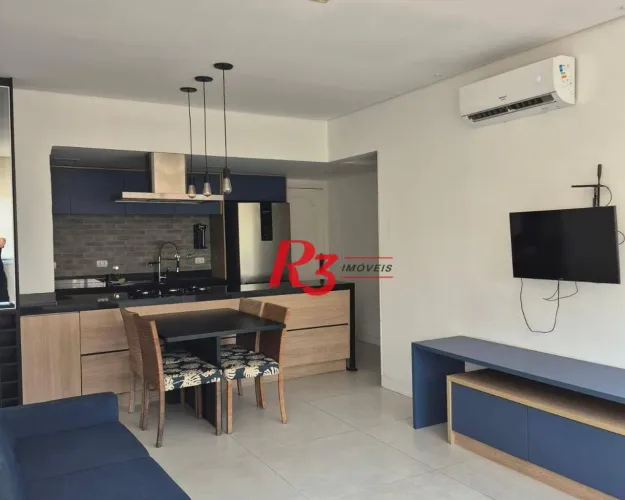 Flat à venda, 70 m² por R$ 690.000,00 - Gonzaga - Santos/SP
