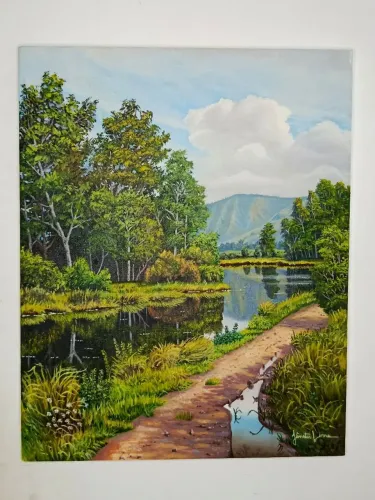 Pintura Óleo sobre tela Paisagem