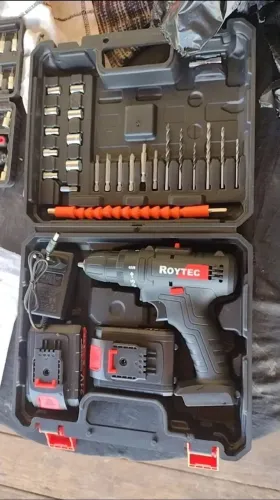 Parafusadeira 21V com 2 Baterias e Acessórios - Entrega gratis 