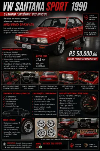 Volkswagen Santana GLI / GL/ Sport 1.8/ 2.0 1990