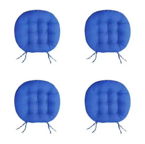 Kit futon redondo para cadeira. Almofada
