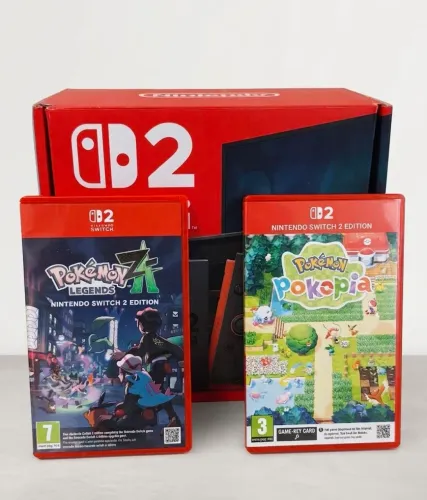 Nintendo Switch Completo na Caixa + 2 Jogos Pokémon (Impecável)