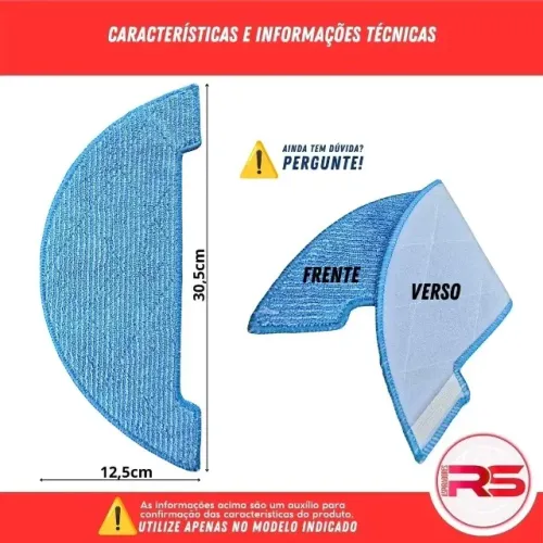 Pano Mop Esfregão Original Robo Aspirador Wap Robot W1000 - DESAPEGO