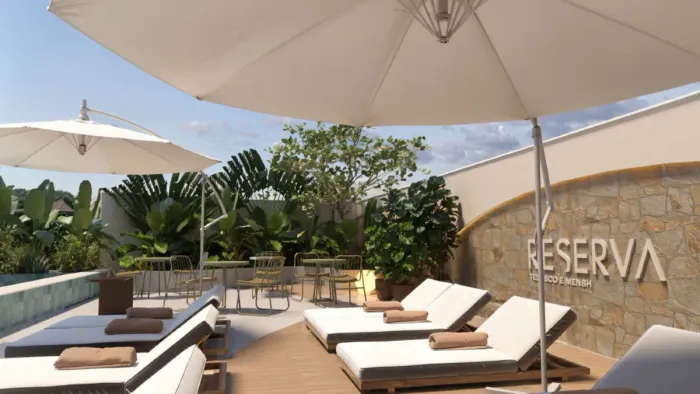 Apartamento com 40,90m², 1 Suíte no Edifício Reserva no Jardim Dourado em Porto Belo