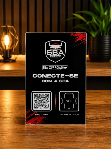 Placa  Interativa NFC + QR Code