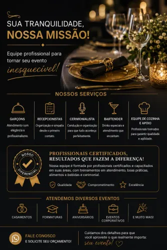 Serviços para EVENTOS