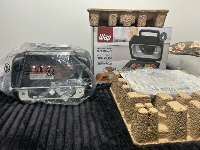 Fritadeira Elétrica Air Fryer WAP Barbecue Digital - 12 Funções - 220V