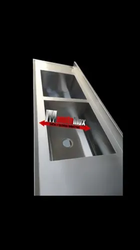 Pia inox manipulação higiênica