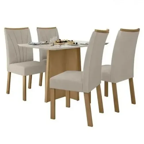 MESA CELEBRARE 4 CADEIRA APOGEU 120x80