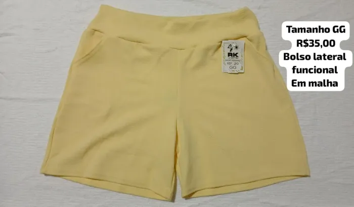 Short Feminino GG em Malha