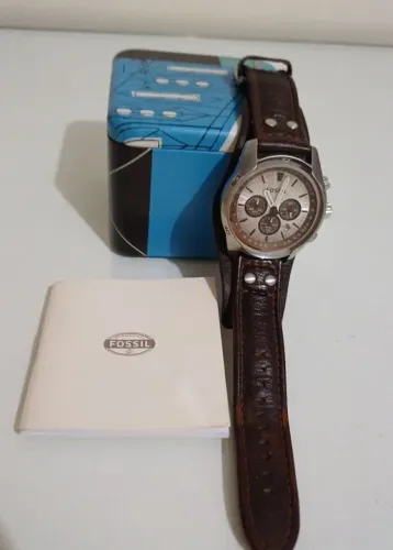 Relógio Fossil Masculino - Couro Marrom