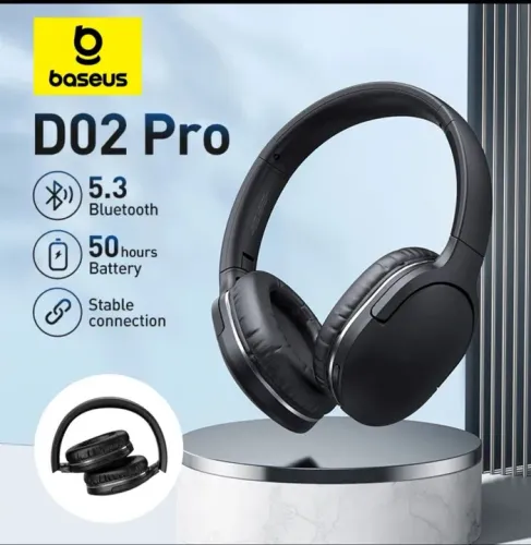 fone de ouvido Bluetooth baseus D02 pro headphone novo original