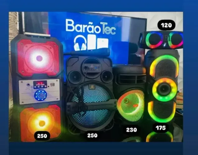 Caixa de Som Portátil - Bluetooth