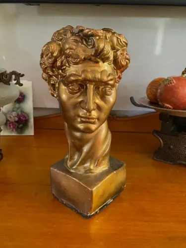 busto davi de michelangelo davi e golias decoração