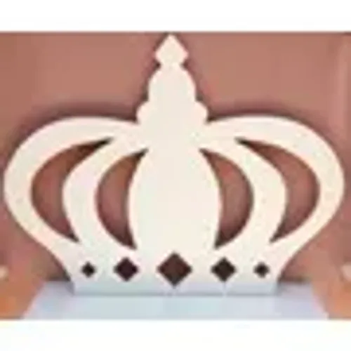 Decoração De Festas / Coroa Grande em MDF Branco De Ambos os lados