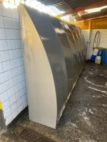 Toldo reforçado 4,60 x 2,00 cinza 