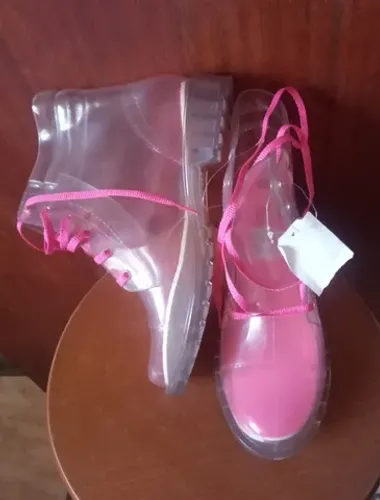 Linda Bota Coturno Cristal Pink - Luelua