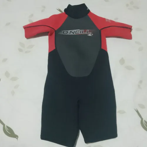 Short john infantil 6 sem uso, oneill importado roupa termica de praia piscina